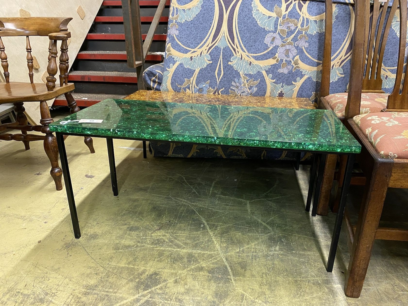 Two mid century rectangular coffee tables, larger width 92cm, depth 46cm, height 40cm